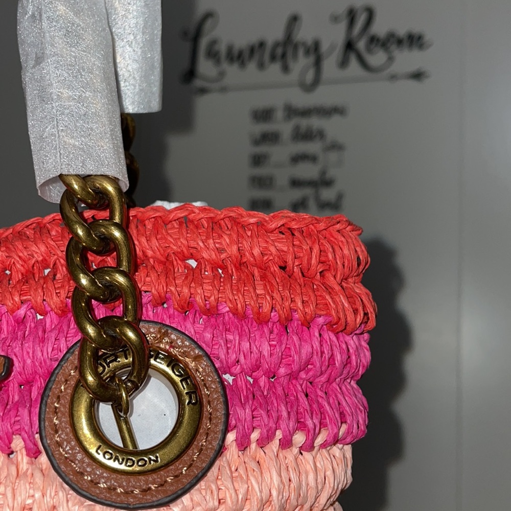 KURT GEIGER LONDON Raffia Tote! 🔥 NEW! Sold OUT! - Picture 4 of 6